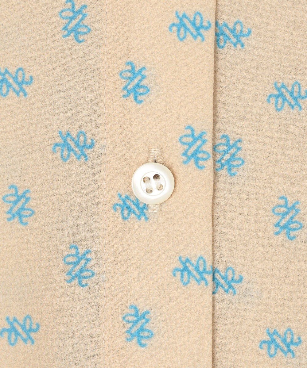 組曲 S 【セットアップ対応可】モノグラムプリント2WAYブラウス 