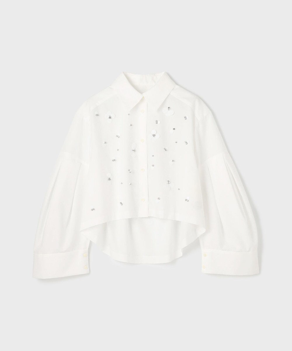 GRACE CONTINENTAL ビジューシャツ 