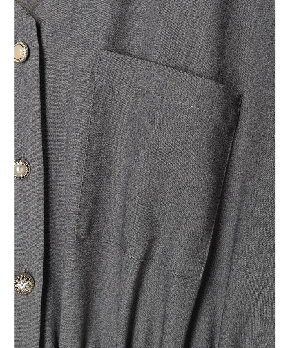 Green Parks ・ＥＬＥＮＣＡＲＥ　ＤＵＥ　Ｖネックイロイロ釦ワンピース 