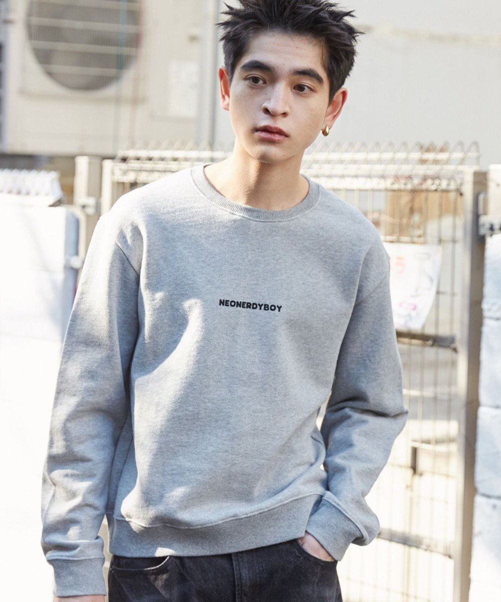 WEGO 【ユニセックス着用ITEM】THEBOYエルボーパッチクルーネックPO 