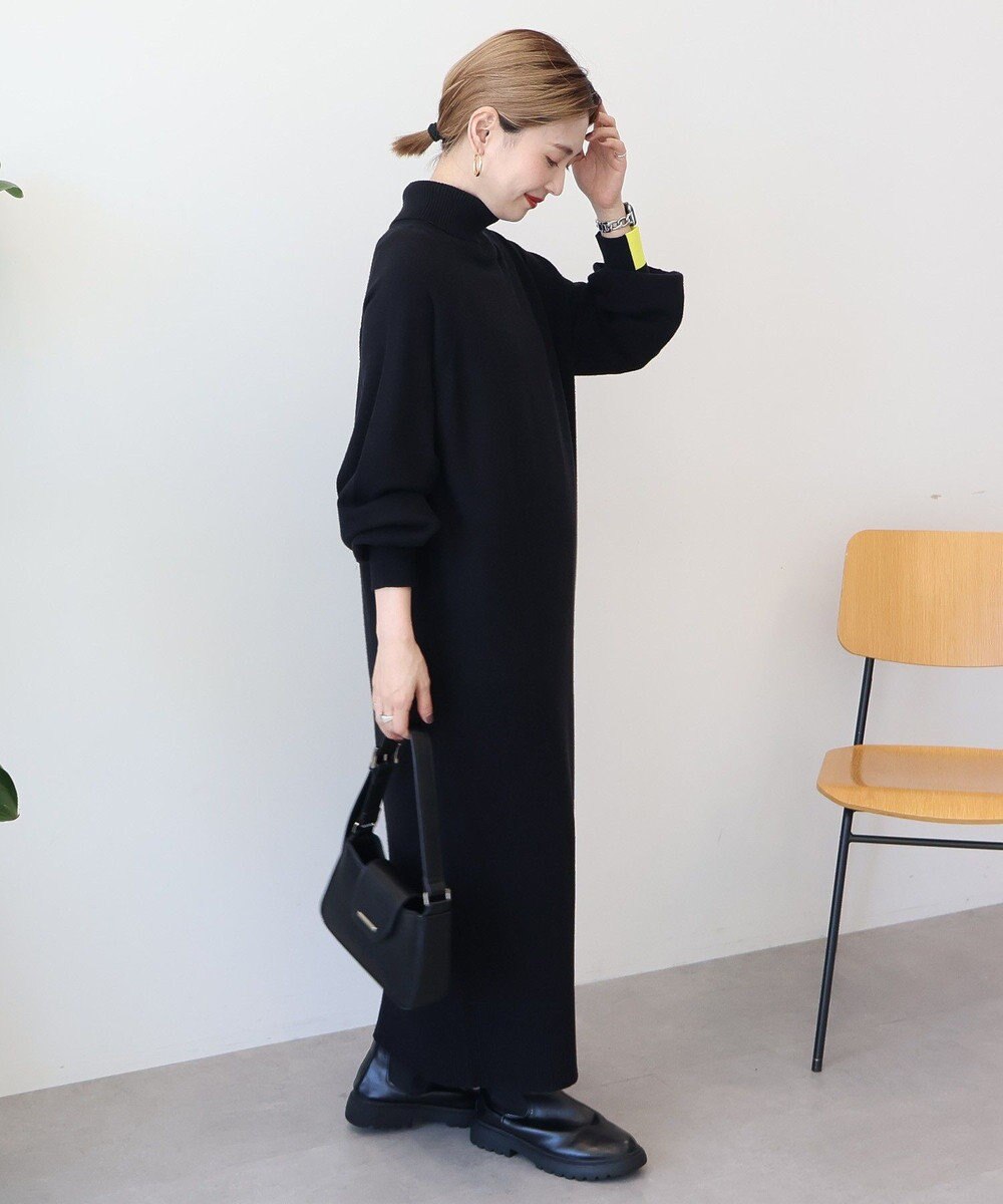 AMERICAN HOLIC バイパチモックネックニットワンピース 