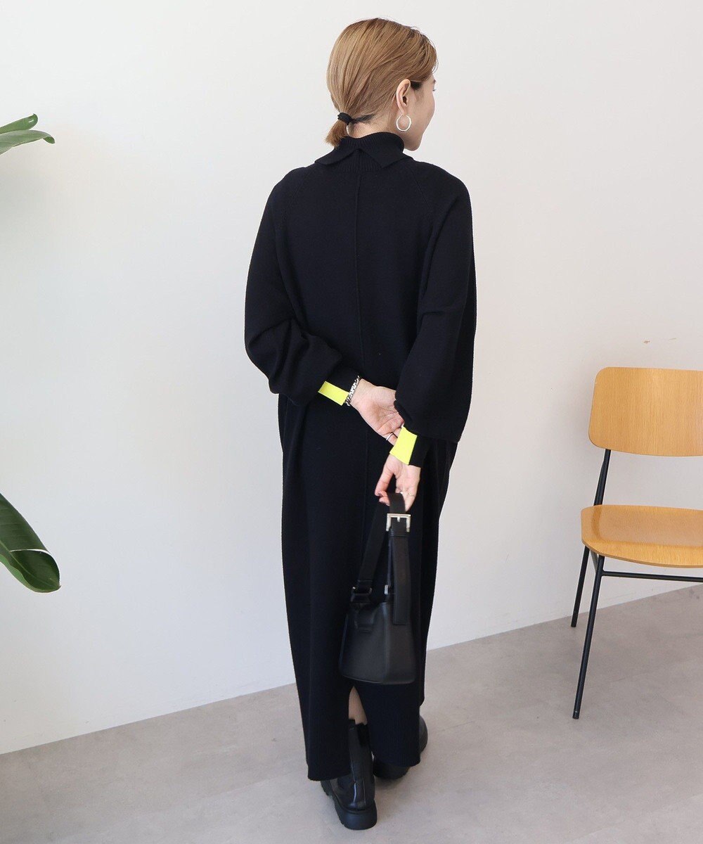 AMERICAN HOLIC バイパチモックネックニットワンピース 