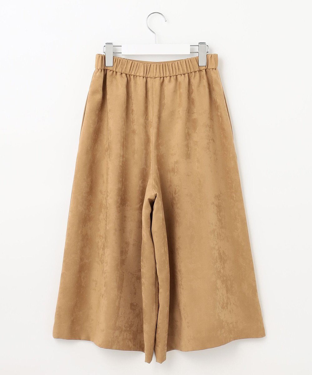 自由区 L 【洗える】ライトスエード キュロット 