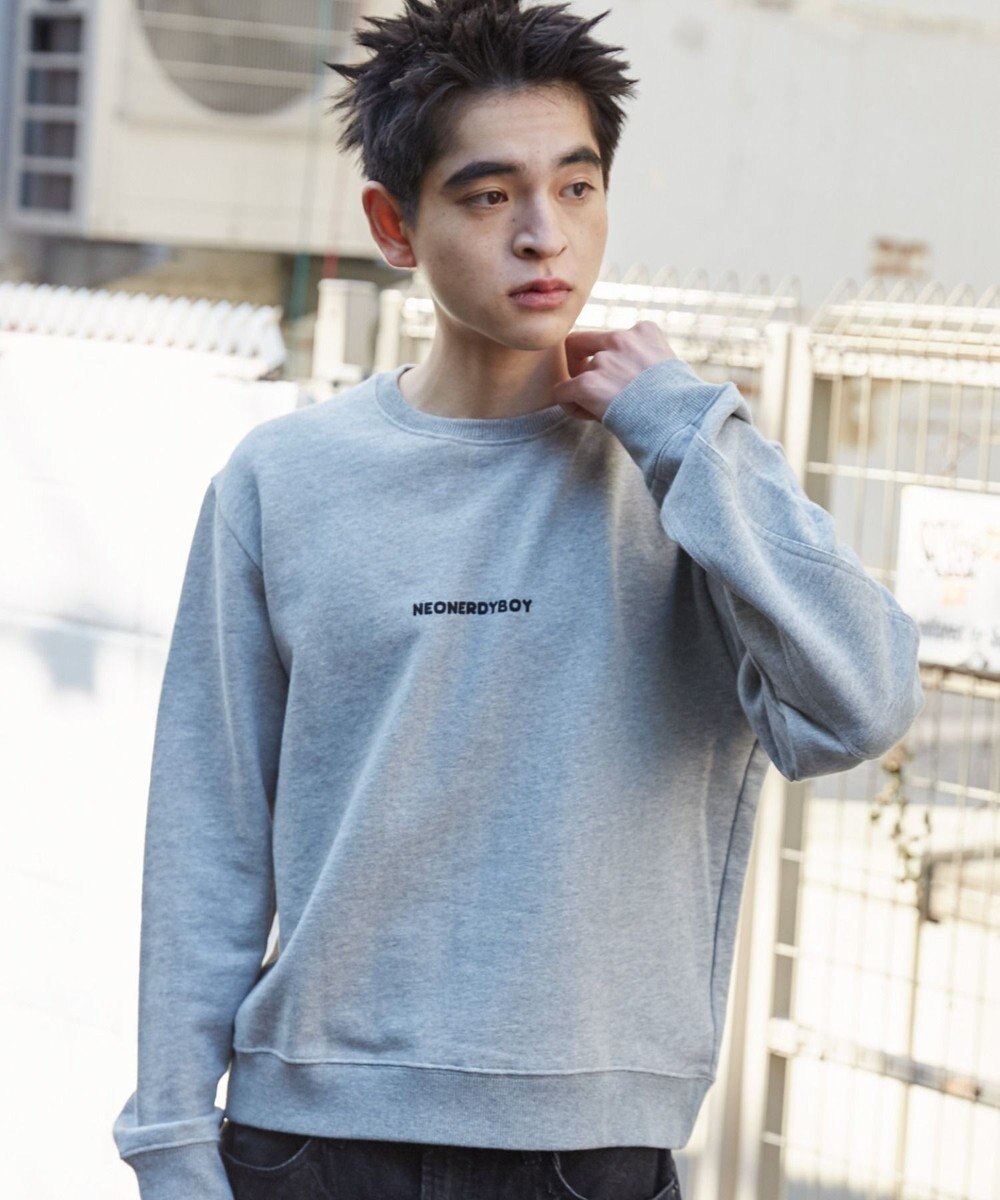 WEGO 【ユニセックス着用ITEM】THEBOYエルボーパッチクルーネックPO 