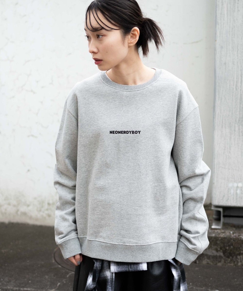WEGO 【ユニセックス着用ITEM】THEBOYエルボーパッチクルーネックPO 