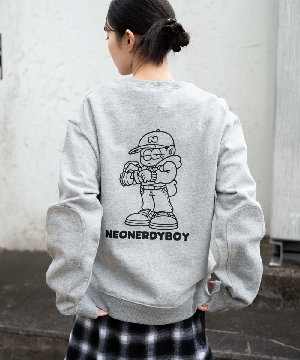 WEGO 【ユニセックス着用ITEM】THEBOYエルボーパッチクルーネックPO 