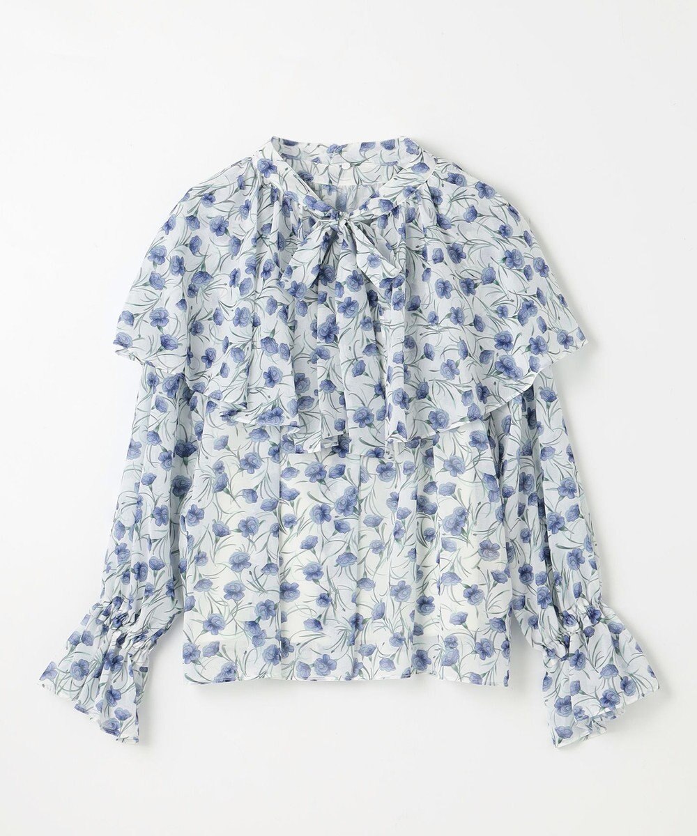 GRACE CONTINENTAL スモールフラワーケープトップ 