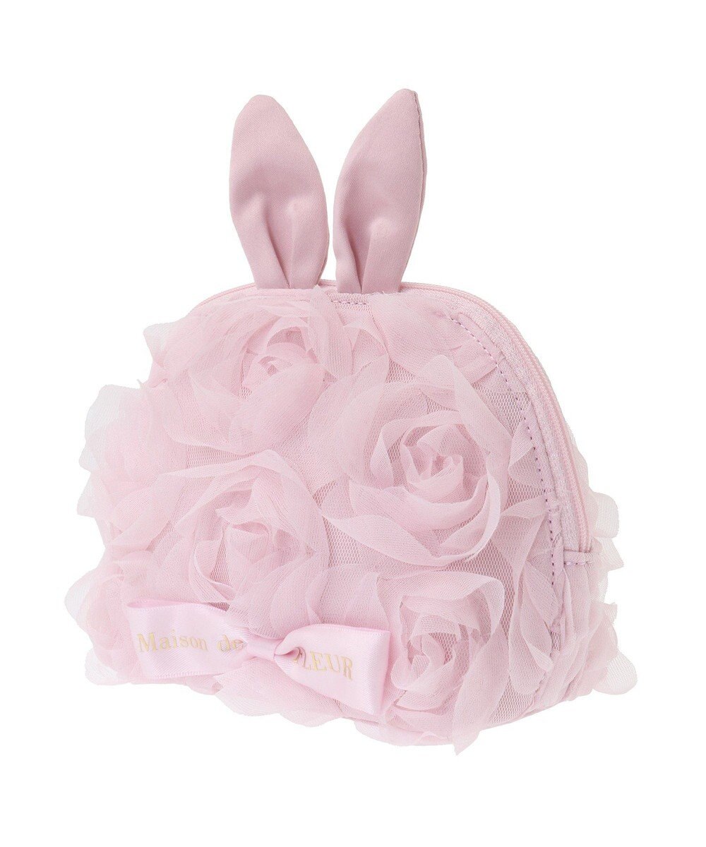 Maison de FLEUR チュールローズラウンドポーチ 