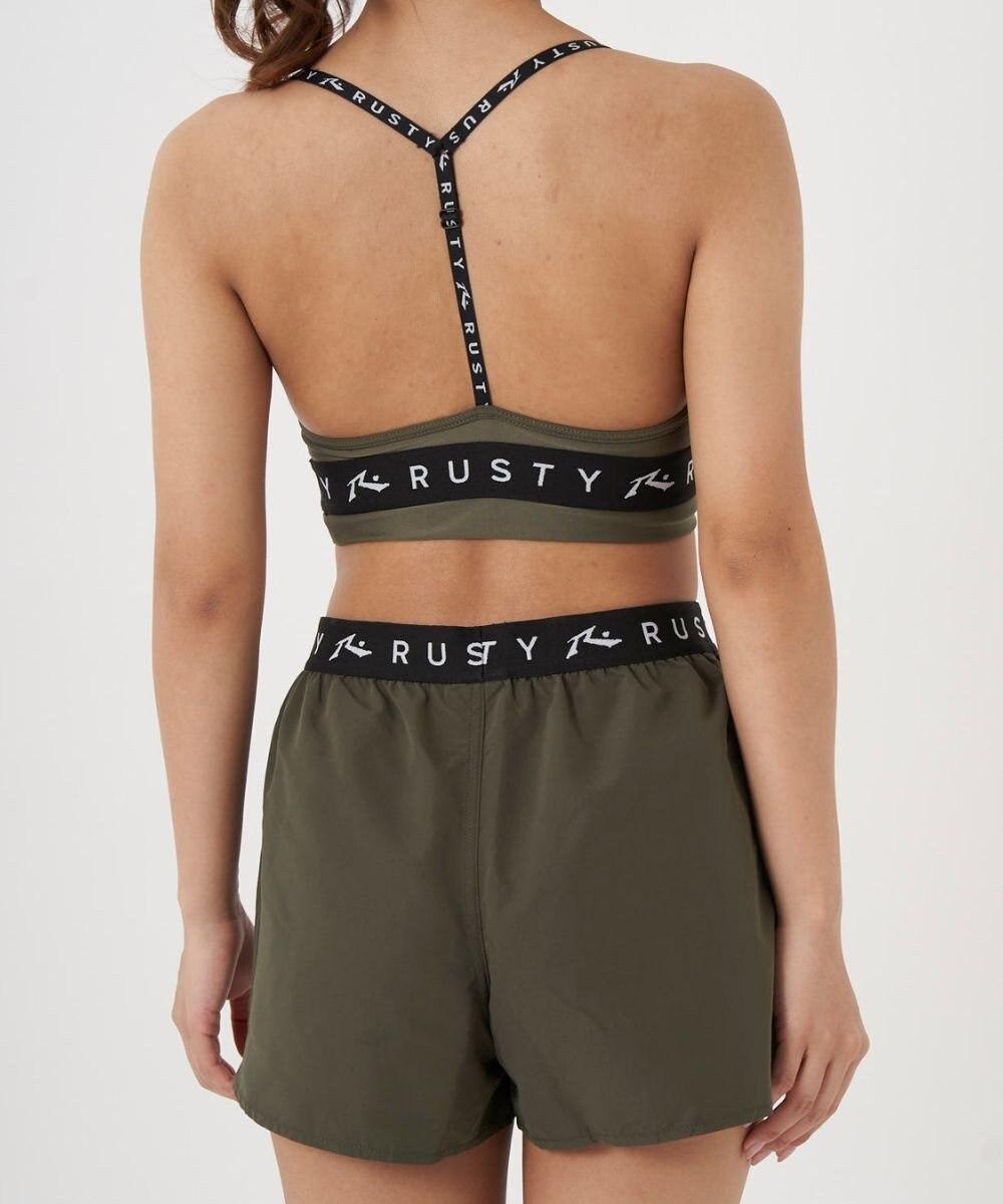 OP／FILA 【RUSTY】ニコちゃんロンT＋ショートパンツ付きビキニ 4点セット水着 