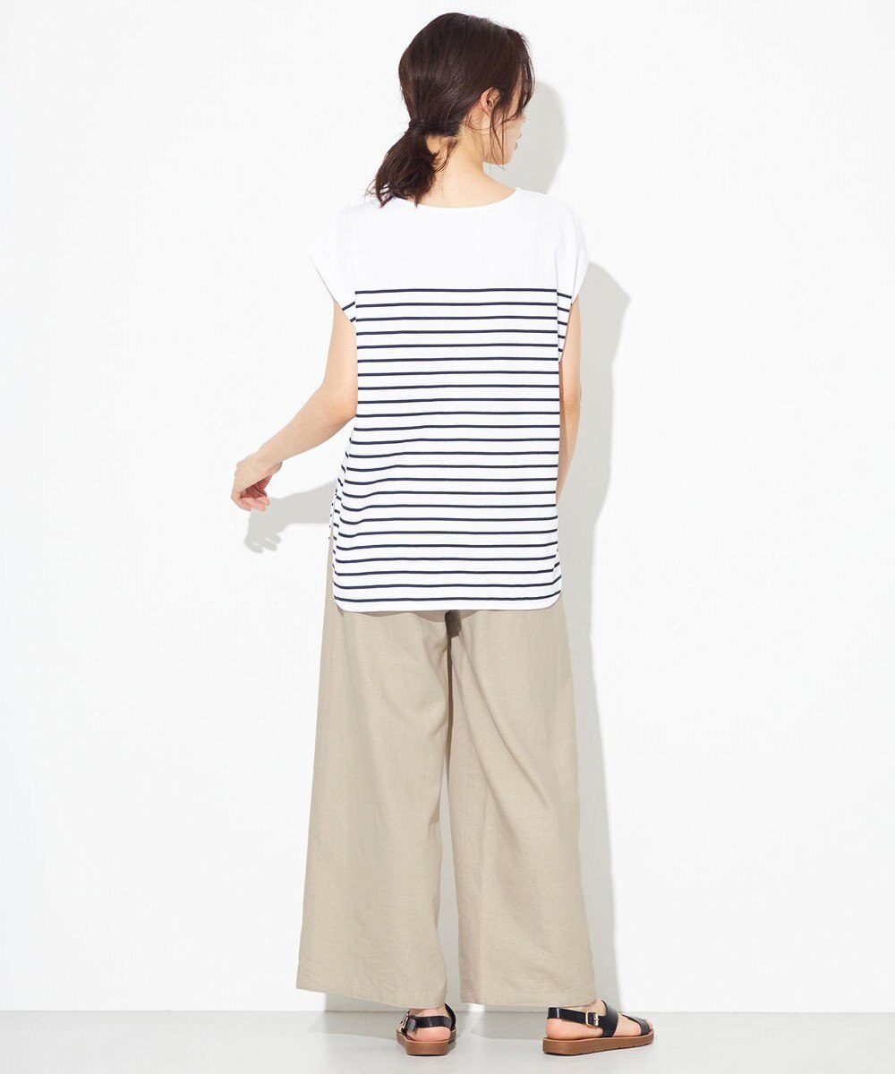 ANY 【接触冷感・UVケア】TCオーガビッツボーダー Tシャツ 