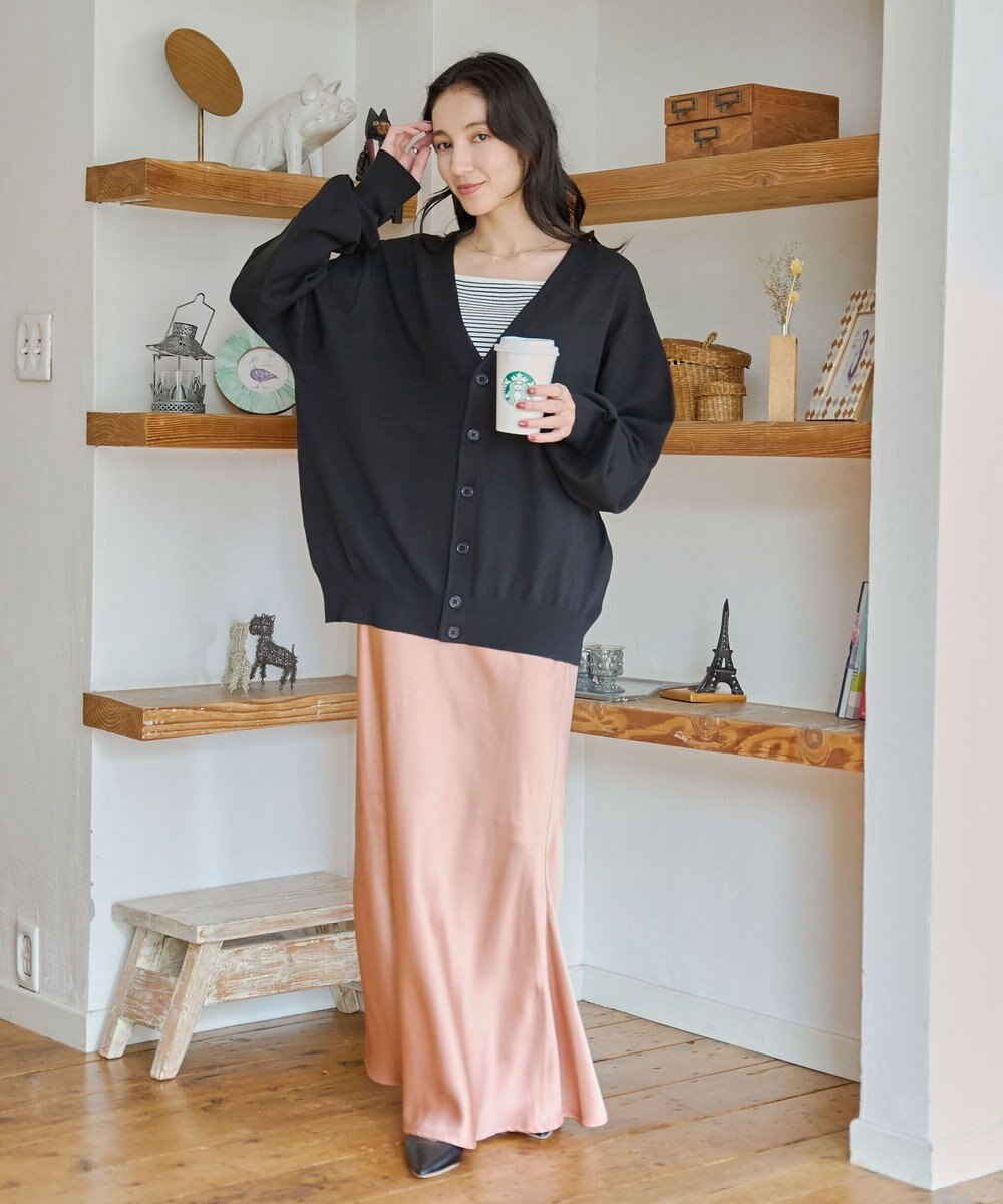 WEGO 【ユニセックス着用ITEM/MLサイズ展開】ドロップショルダーカーディガン 