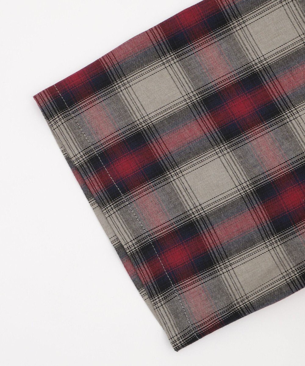 WEGO 【ユニセックス着用ITEM/MLサイズ展開】オンブレチェックフードシャツ（SS） 