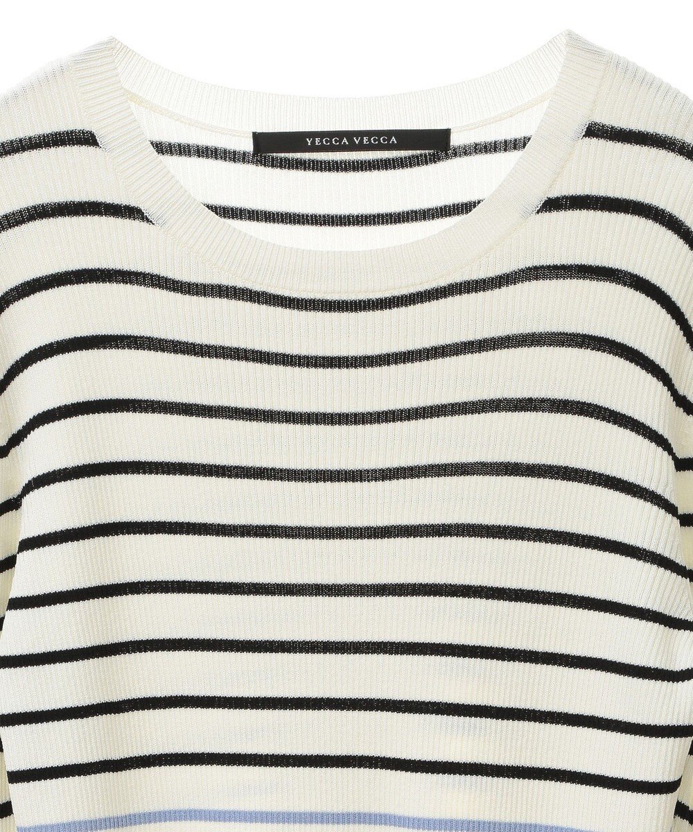 YECCA VECCA マルチボーダー柄ニット 