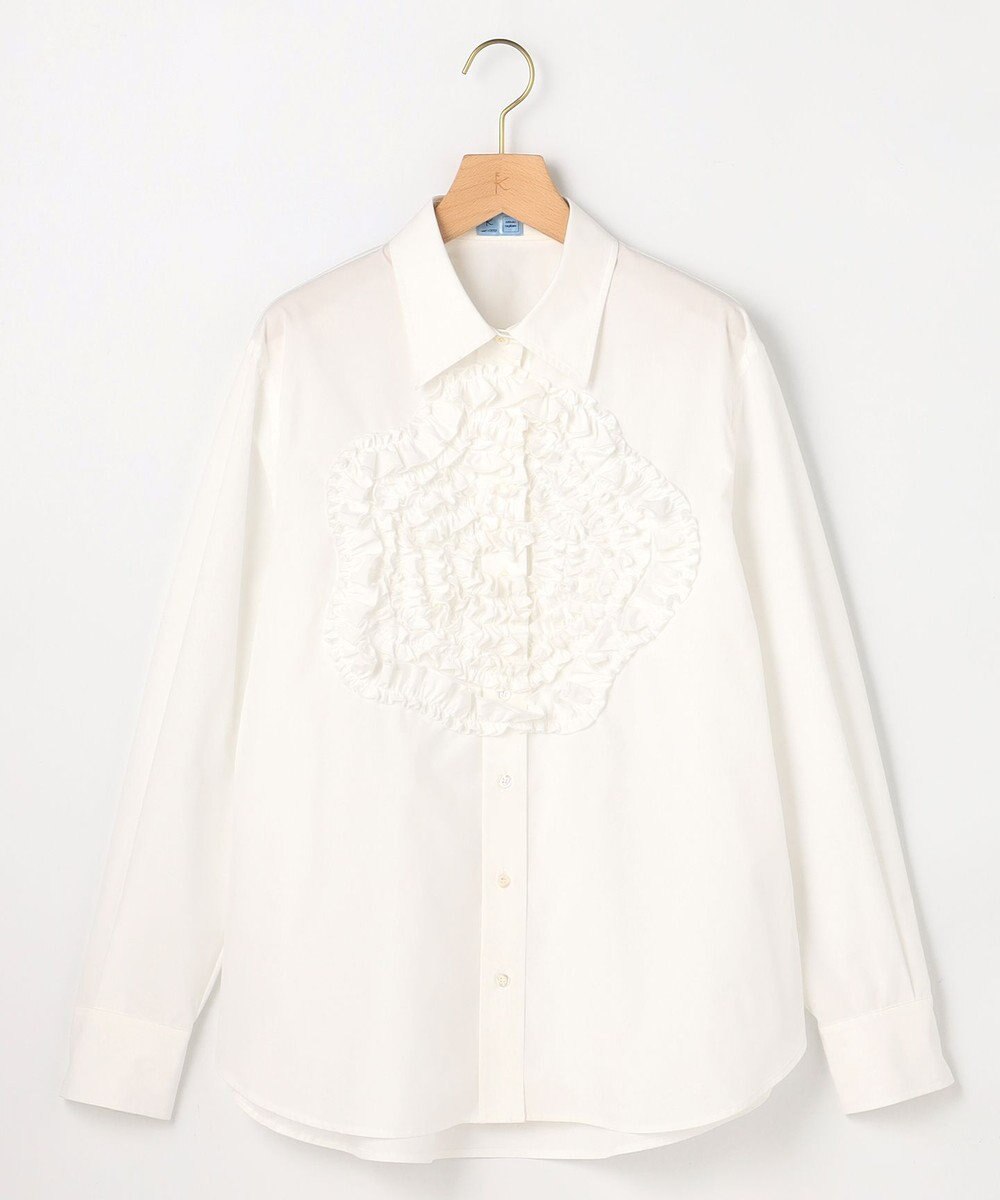 組曲 S 【組曲×setsuko sagittaire】フラワーフリルシャーティング ブラウス 