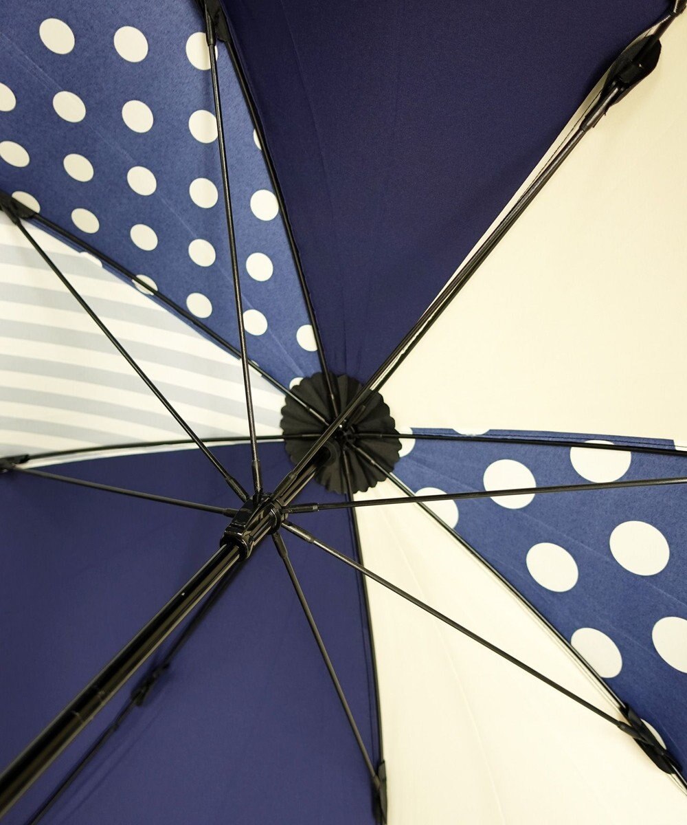 +RING 【UVカット95%以上】【UPF50＋】プラスリング 長傘60cm NVY/WHTT1269 
