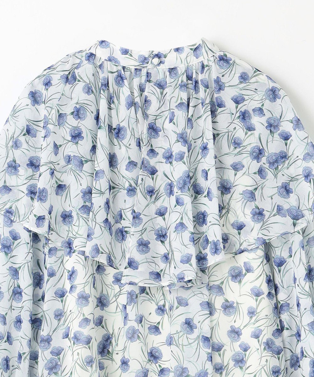 GRACE CONTINENTAL スモールフラワーケープトップ 