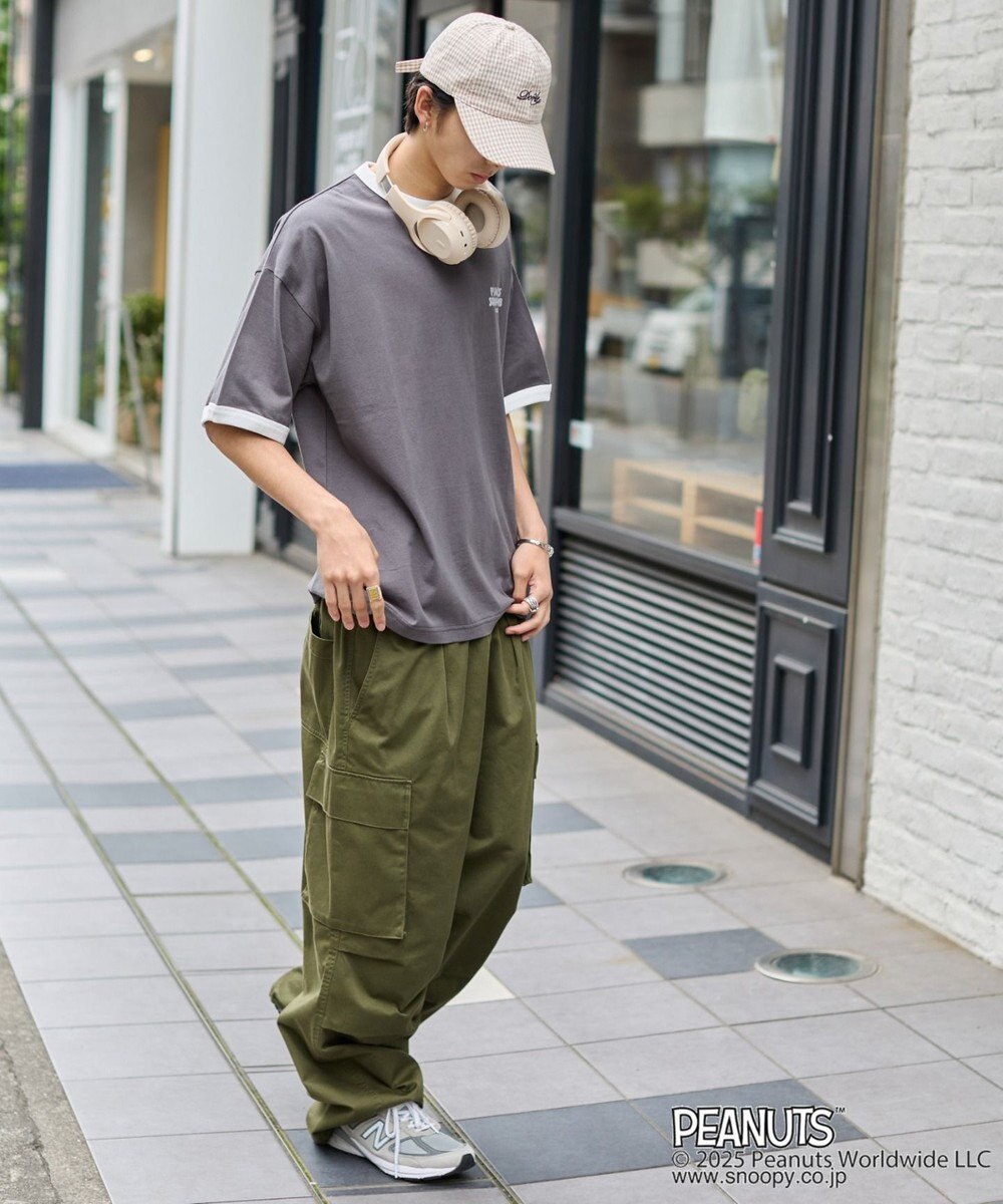 WEGO 【ユニセックス着用ITEM/MLサイズ展開】別注PEANUTSプリントT（SS） 