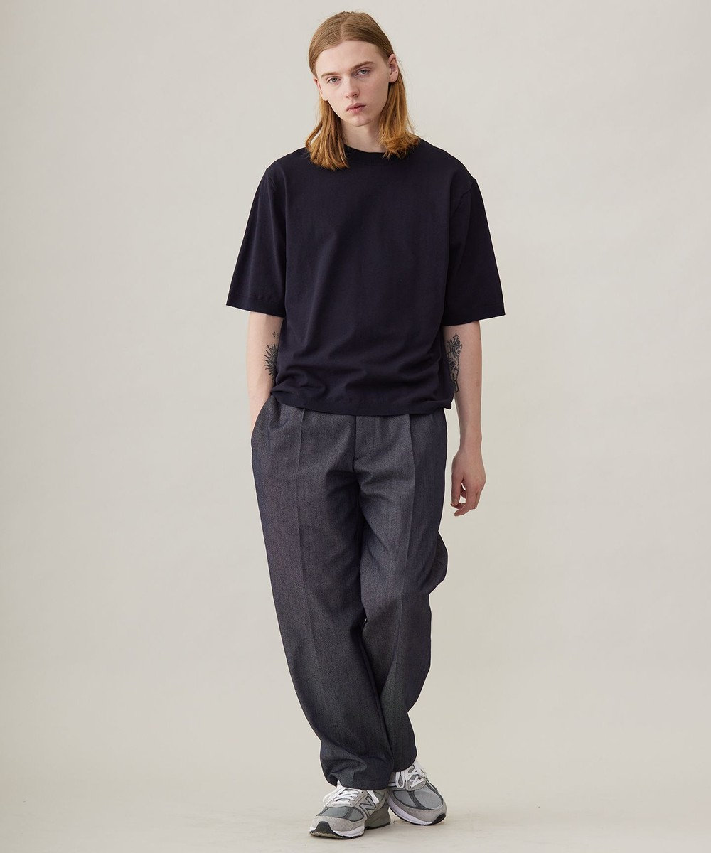 UNFILO MENS FINE MOVE クルーネック ニット [24年春夏商品] 