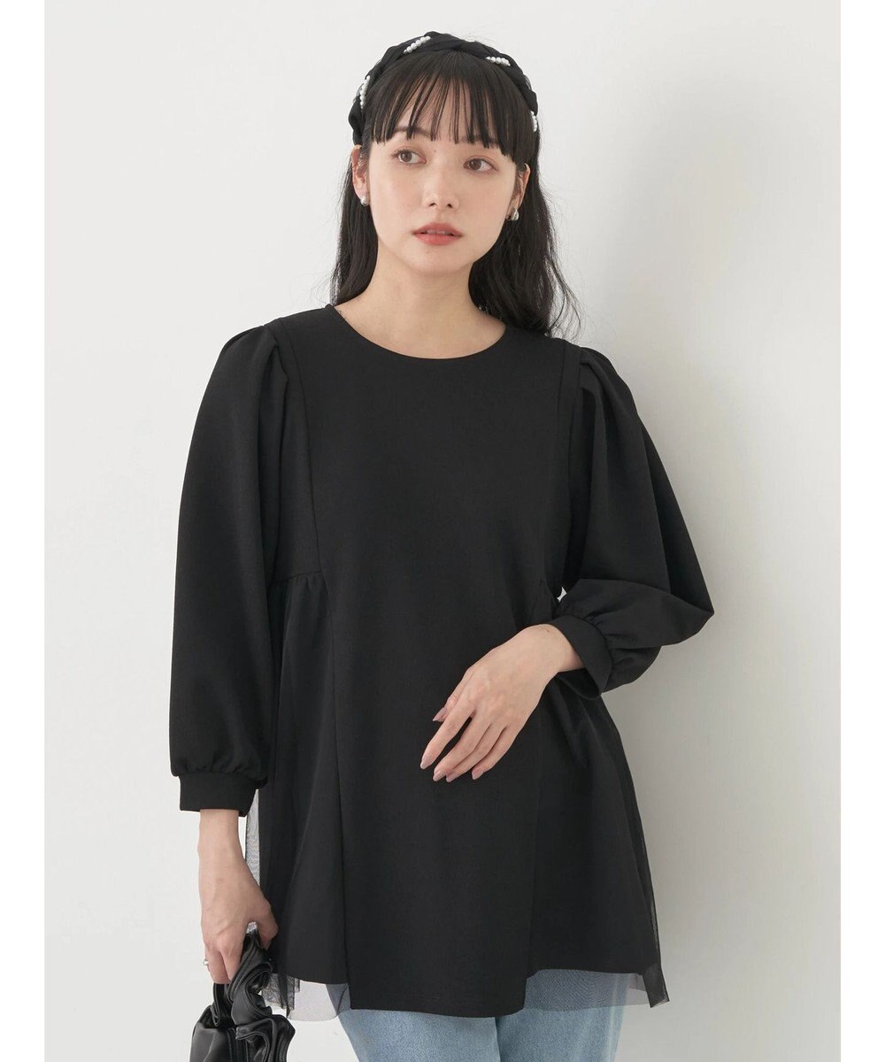 earth music&ecology チュールドッキングチュニック 