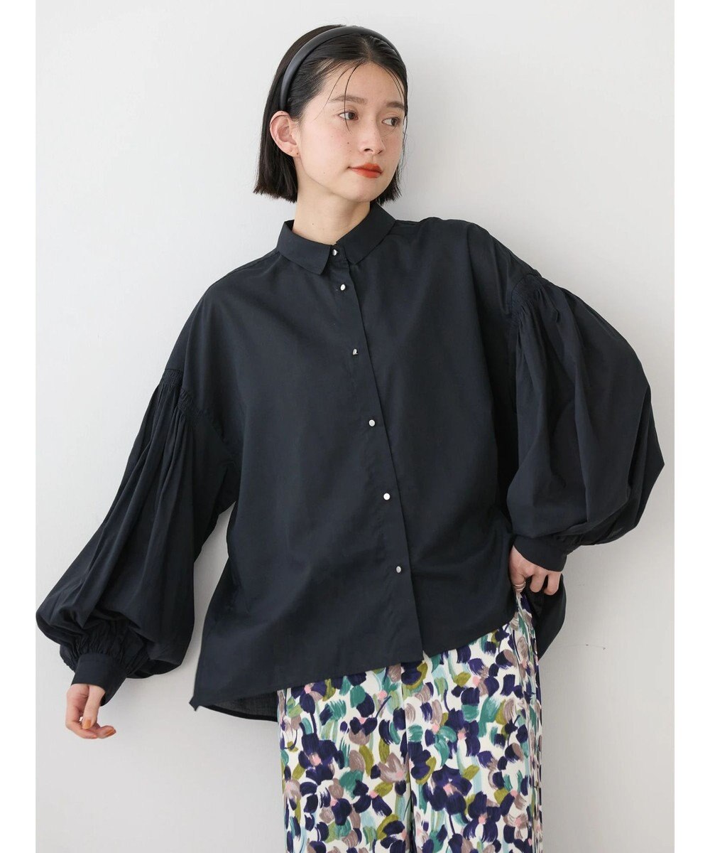 AMERICAN HOLIC ＵＶカット／接触冷感ギャザースリーブブラウス　 