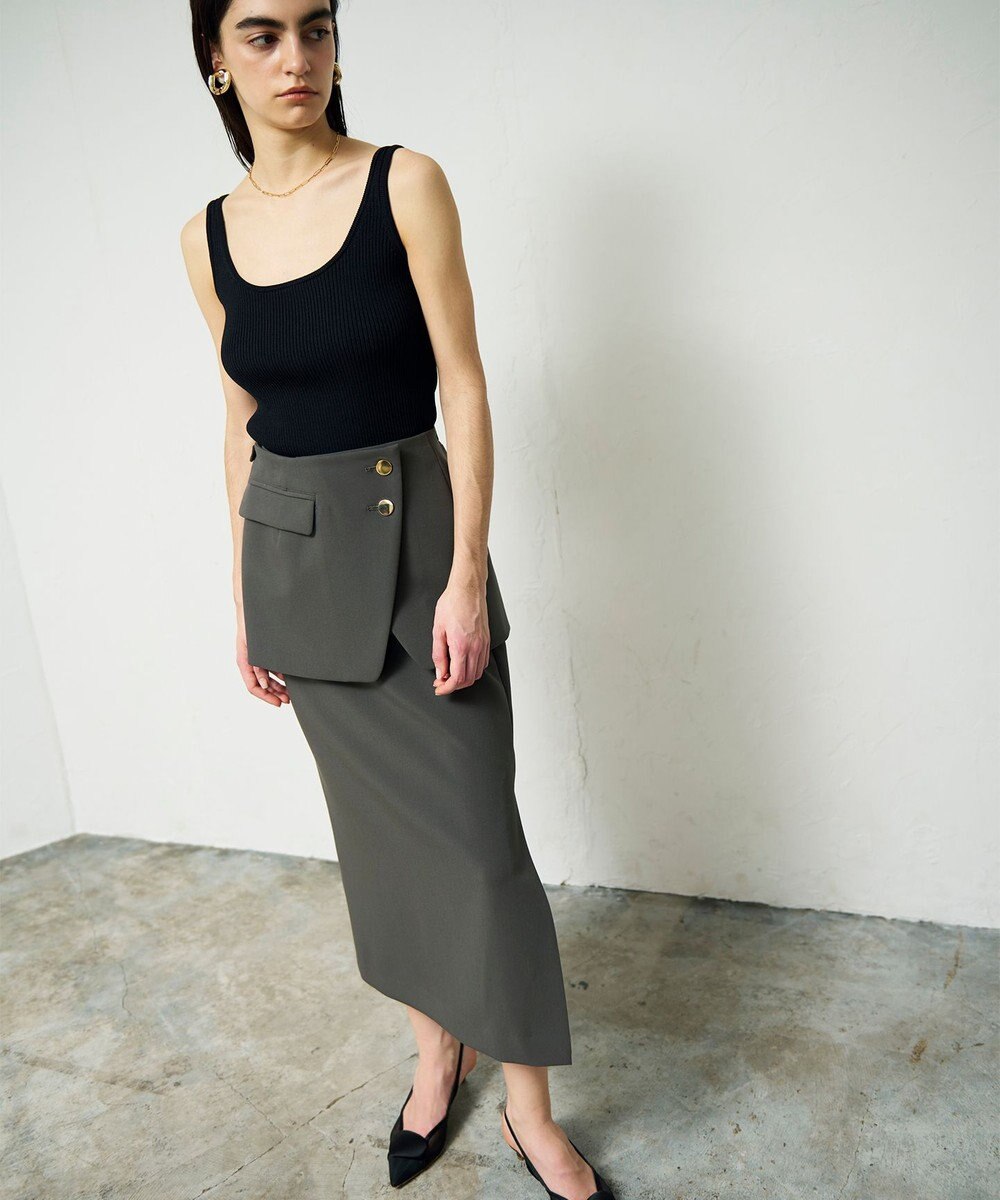 GRACE CONTINENTAL レイヤードペンシルスカート 