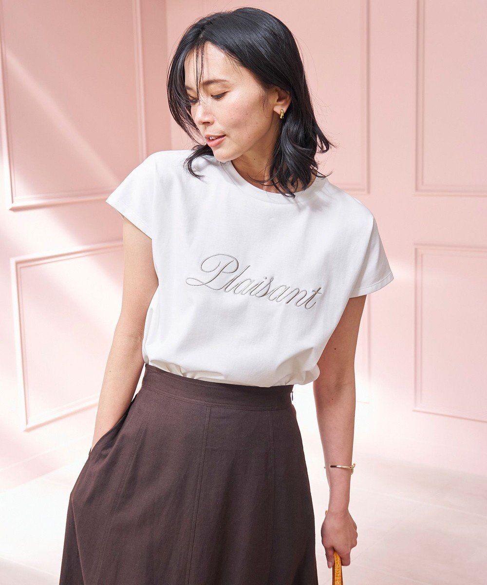 UNFILO 【新色追加】BEAUTY FORM-Tコットン ロゴフレンチT 