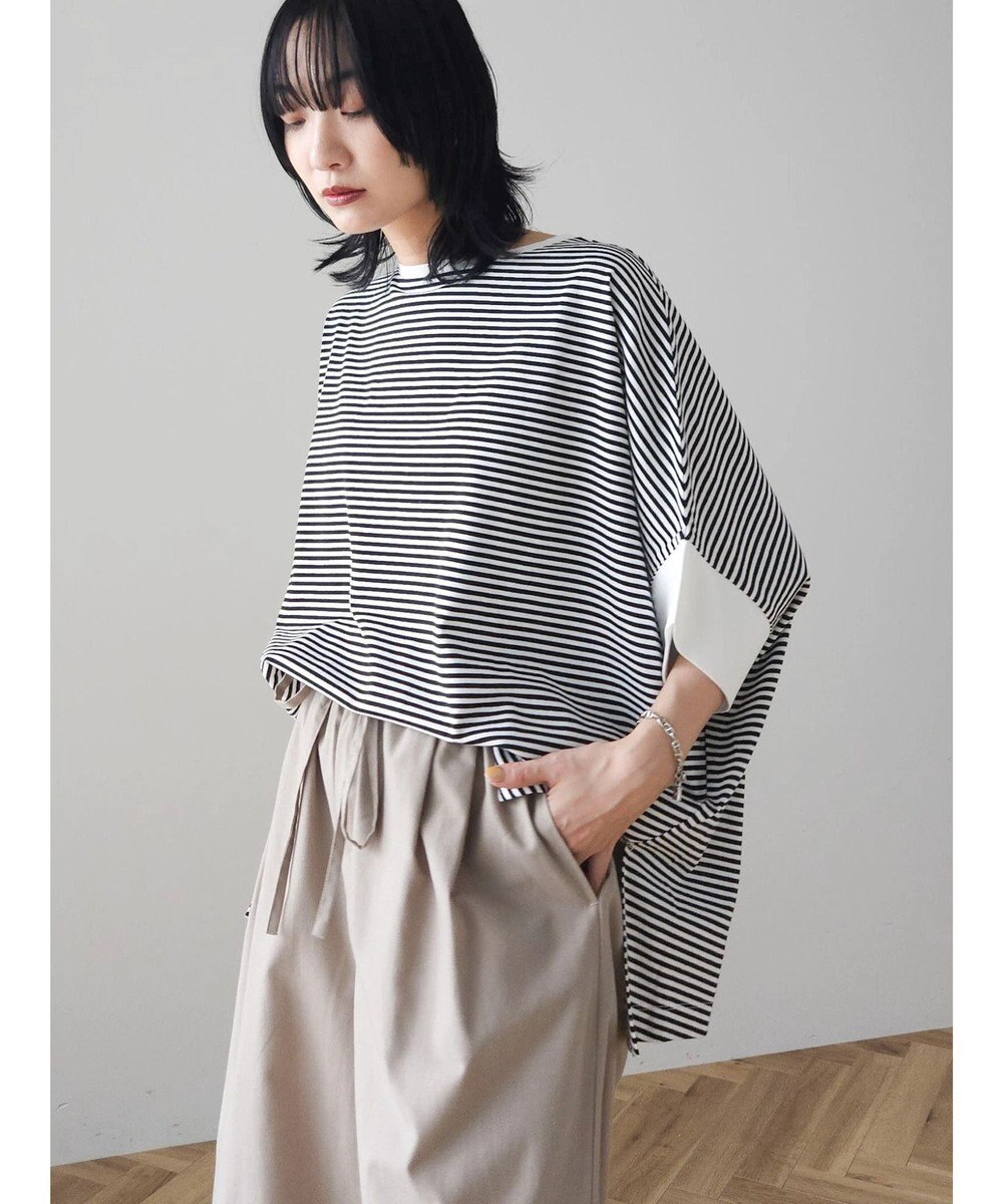 Green Parks 冷っとすずやか　ドルマンカット５分袖プルオーバー 