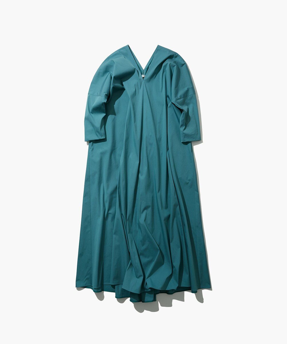 ATON STRETCH BROAD | Vネックドレス 