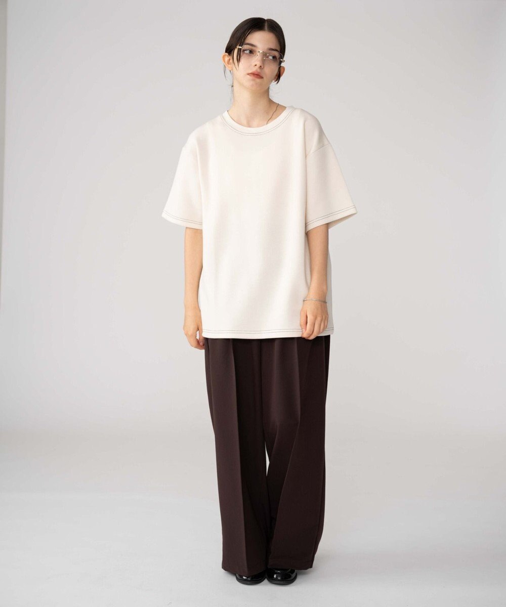 WEGO 【ユニセックス着用ITEM/MLサイズ展開】カラーステッチT（SS） 