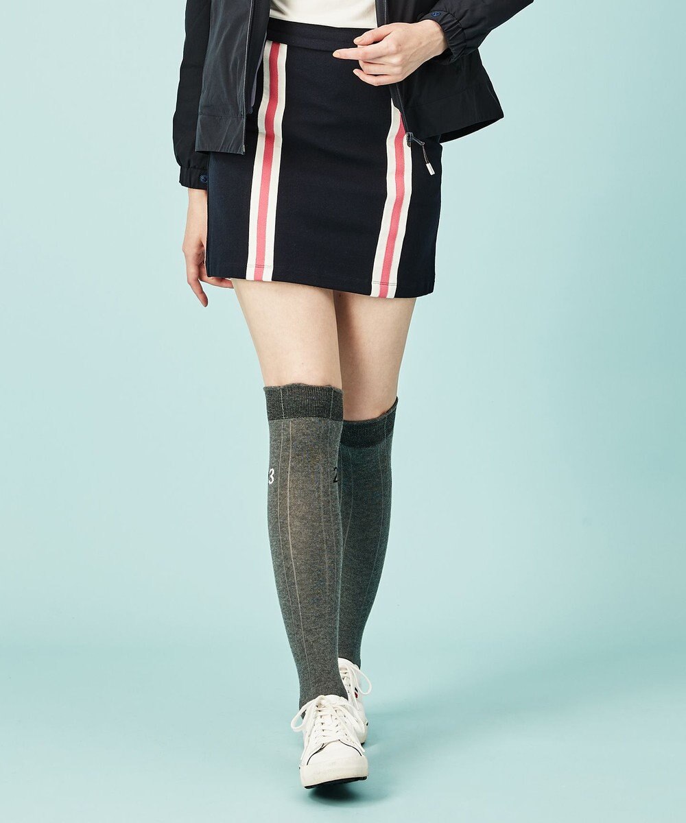 23区GOLF 【WOMEN】ミラノリブ裏起毛 ライン スカート 