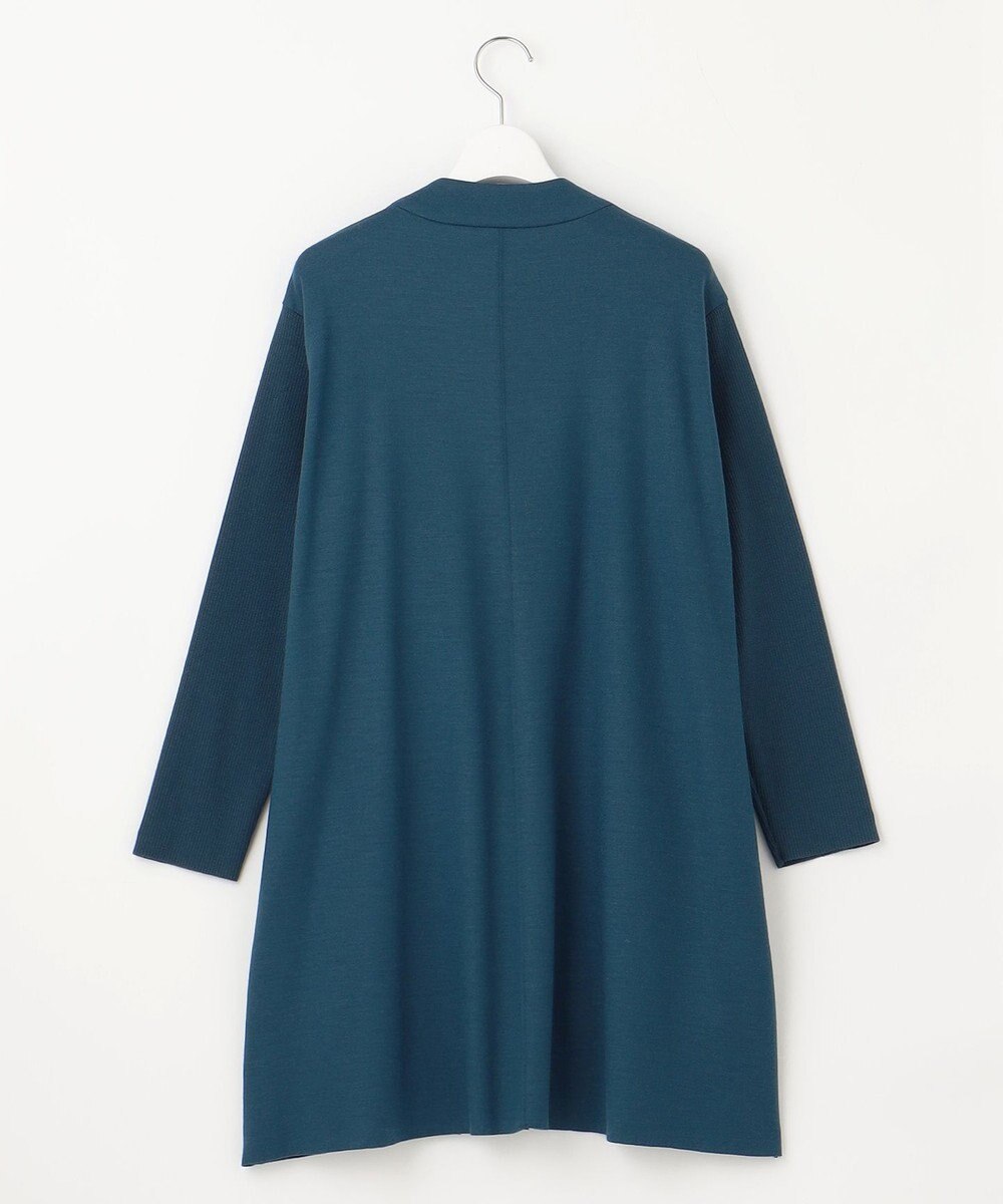 自由区 【洗える】ウールニットコンビジャージー ライトアウター 