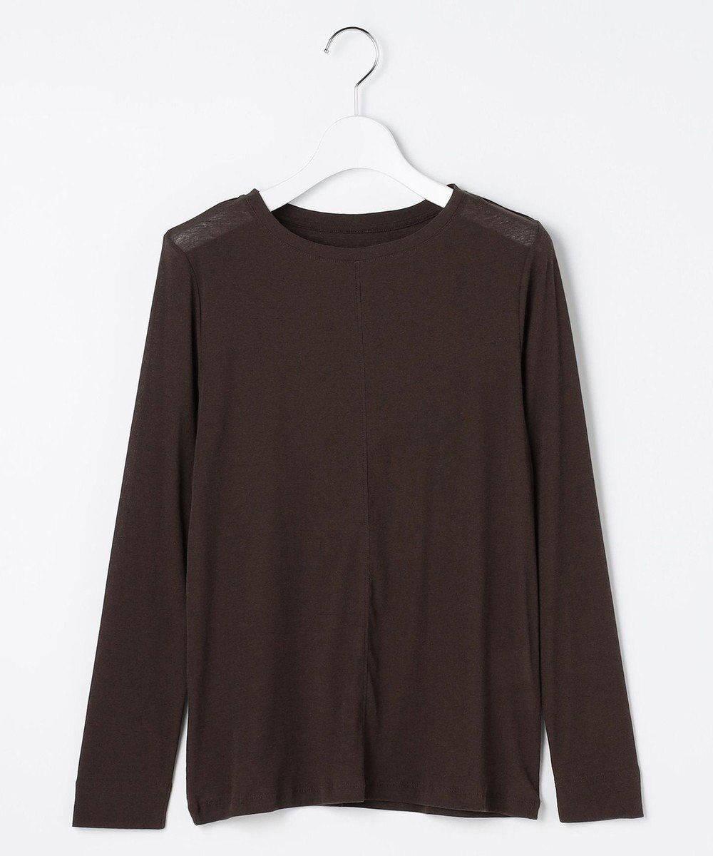 J.PRESS LADIES 【WEB限定】シアーストレッチフライス クルーネック シアー カットソー 