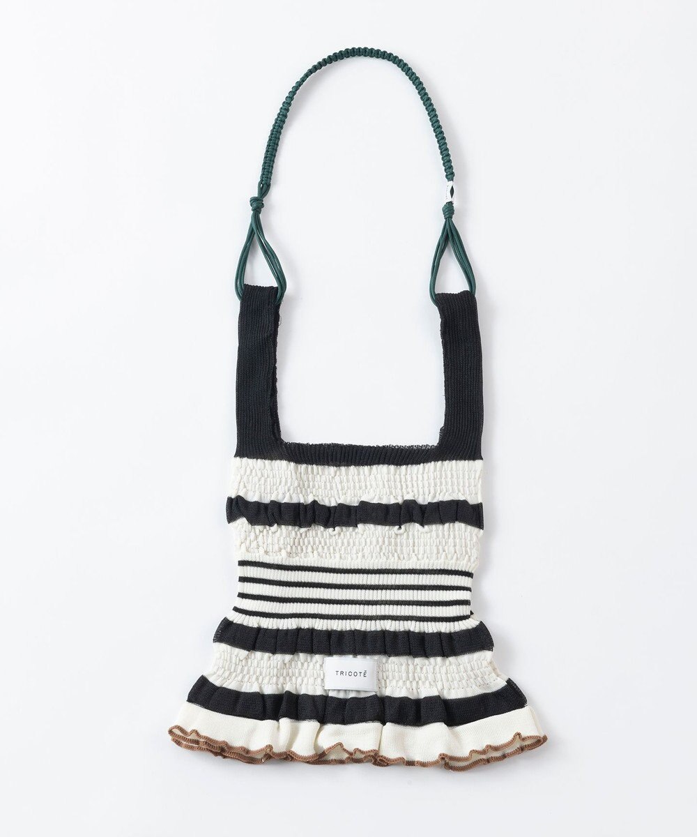 TRICOTE シースルー×マクラメ編 ショルダーバッグ 