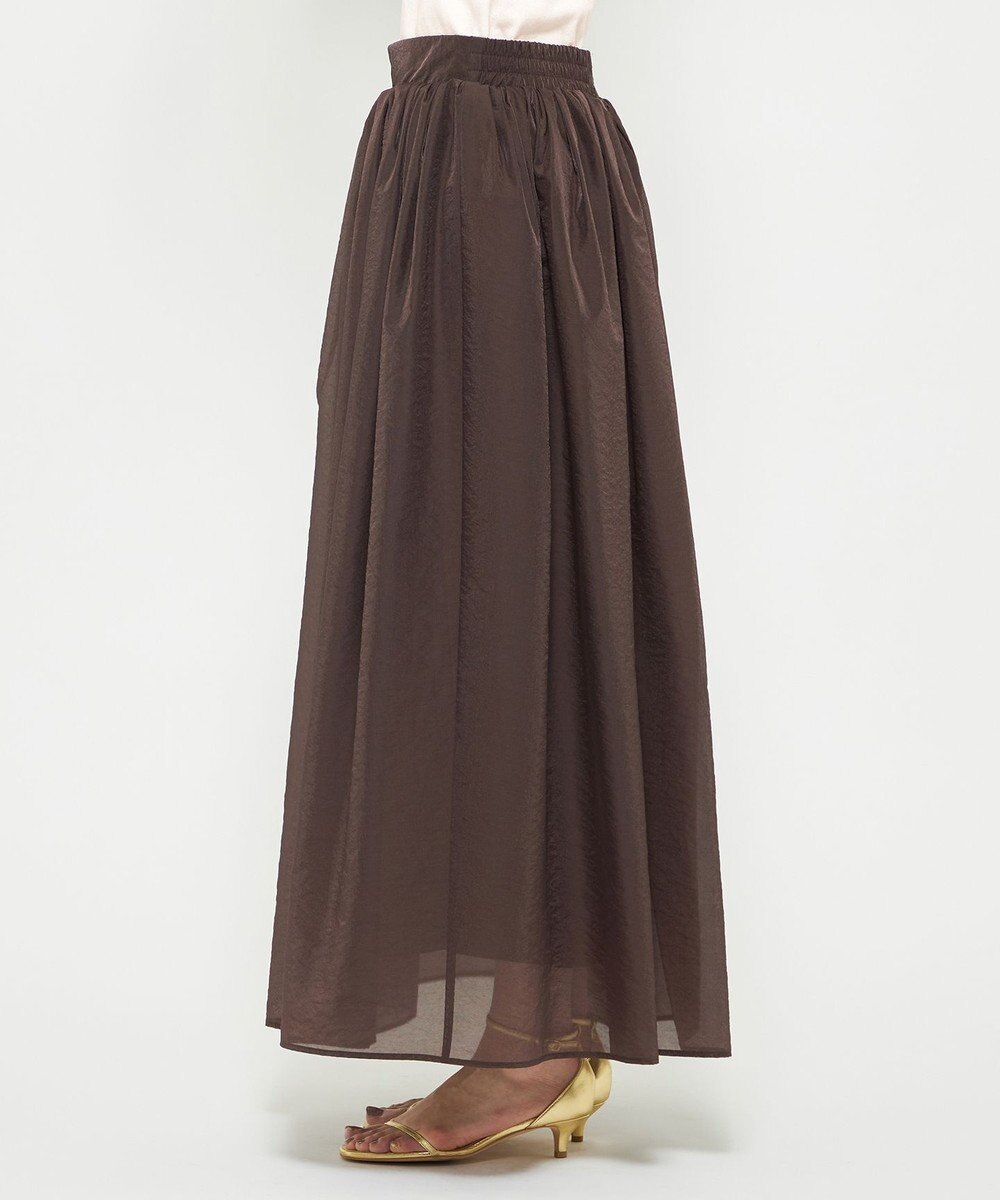 uncrave シアー オーガンジー フレア スカート 