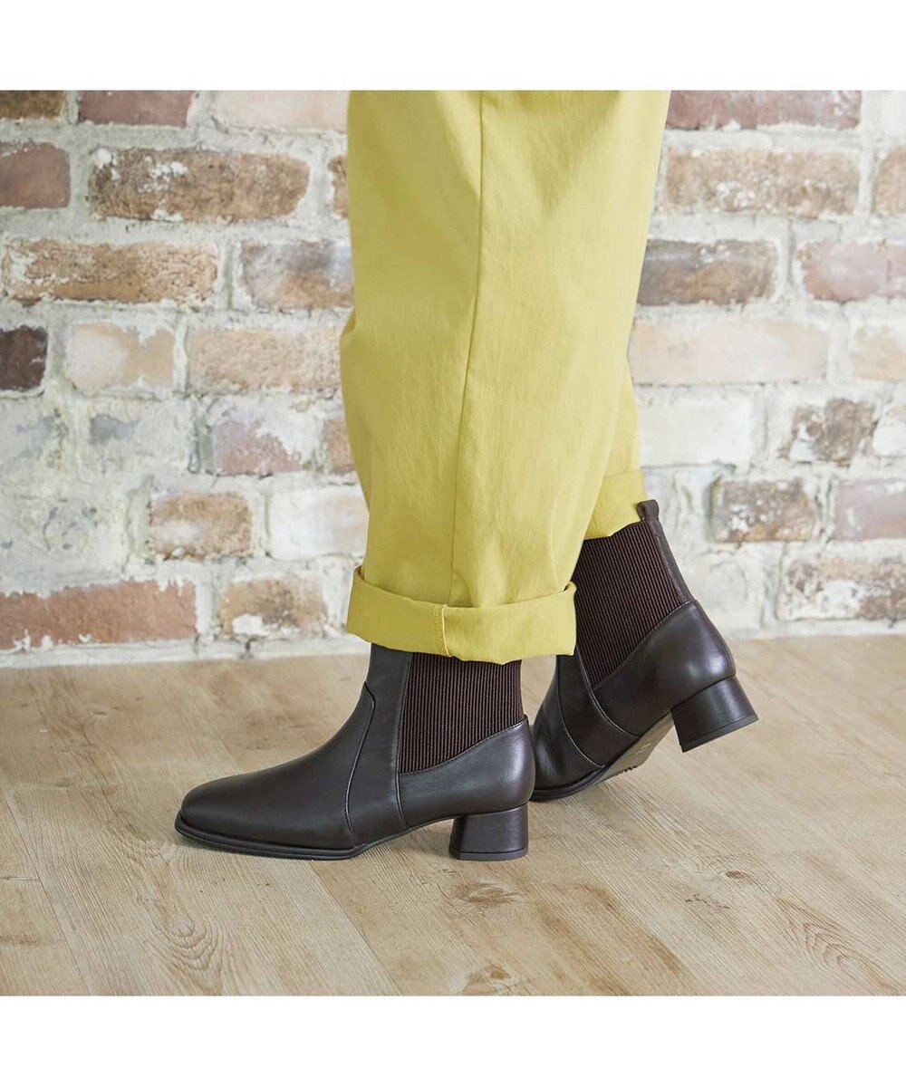 ing <ing>【WEB限定】【サスティナブルシリーズ】サイドゴアショートブーツ 