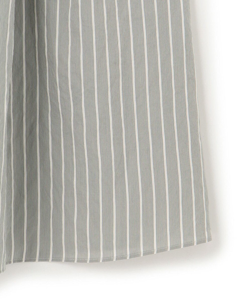 BEIGE， 【洗える】FREESIA / イージーウエストストライプフレアスカート 