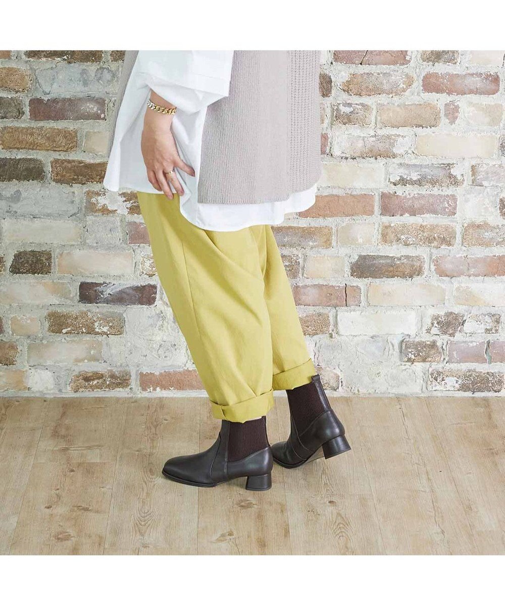 ing <ing>【WEB限定】【サスティナブルシリーズ】サイドゴアショートブーツ 