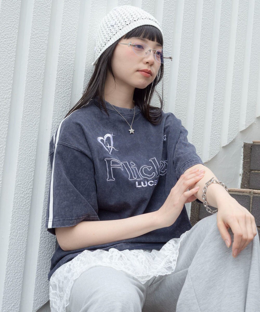 WEGO 【ユニセックス着用ITEM】スリーブラインロゴBIG　T（SS） 