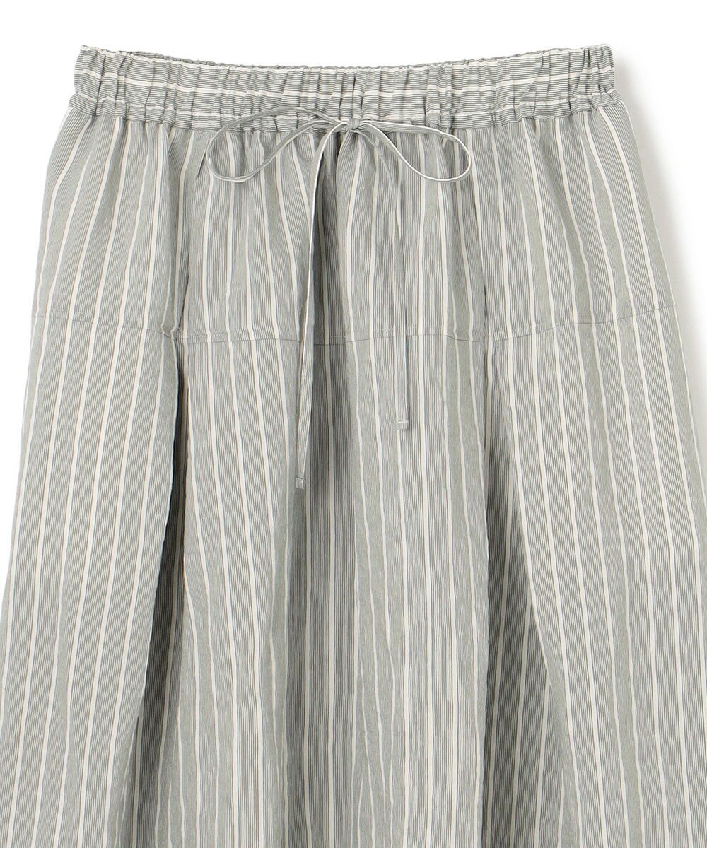 BEIGE， 【洗える】FREESIA / イージーウエストストライプフレアスカート 