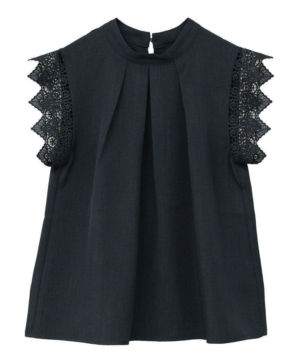 Green Parks ・ＥＬＥＮＣＡＲＥ　ＤＵＥ　リネンライクフリルブラウス 