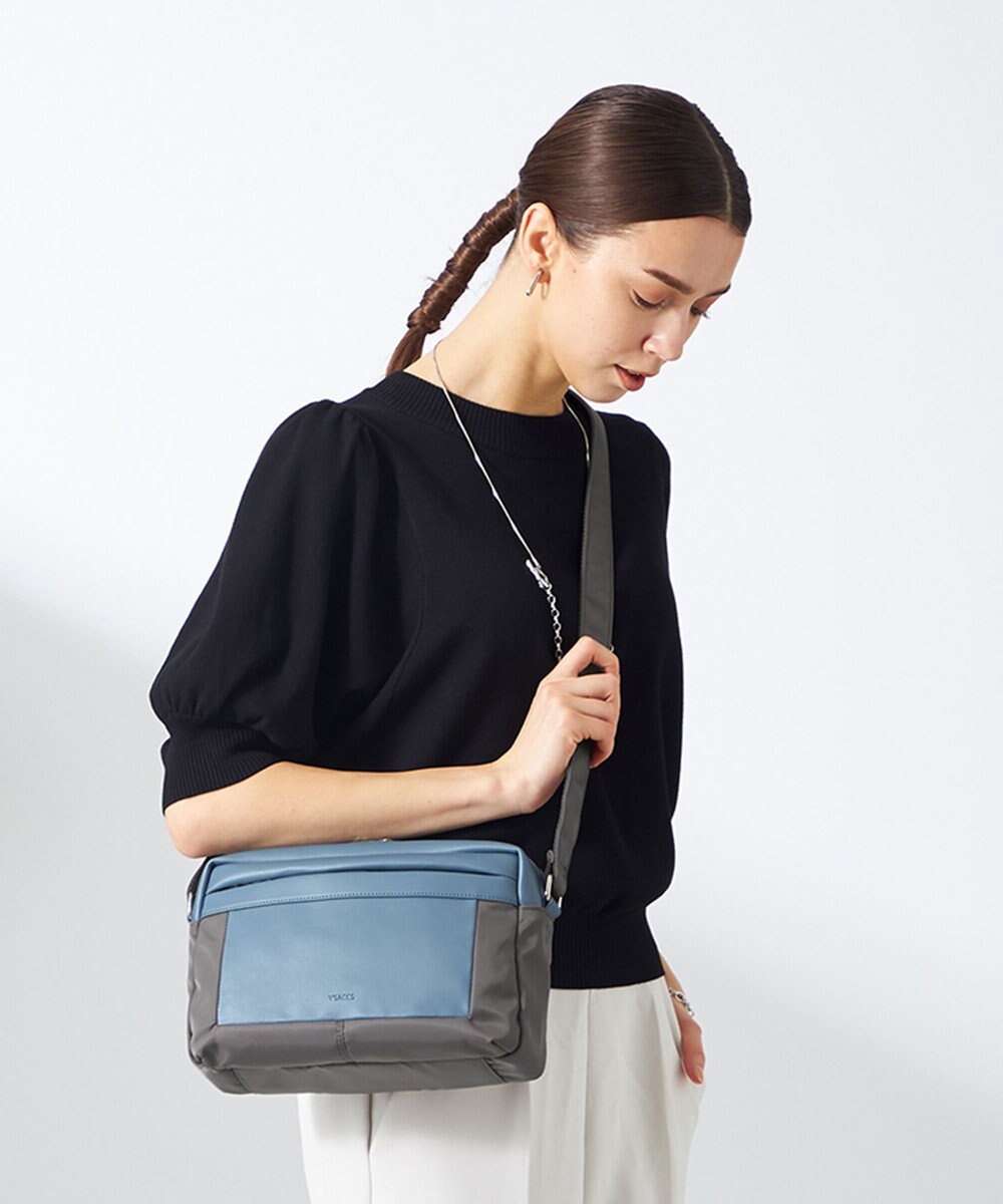 Y'SACCS ブロックモチーフショルダー 