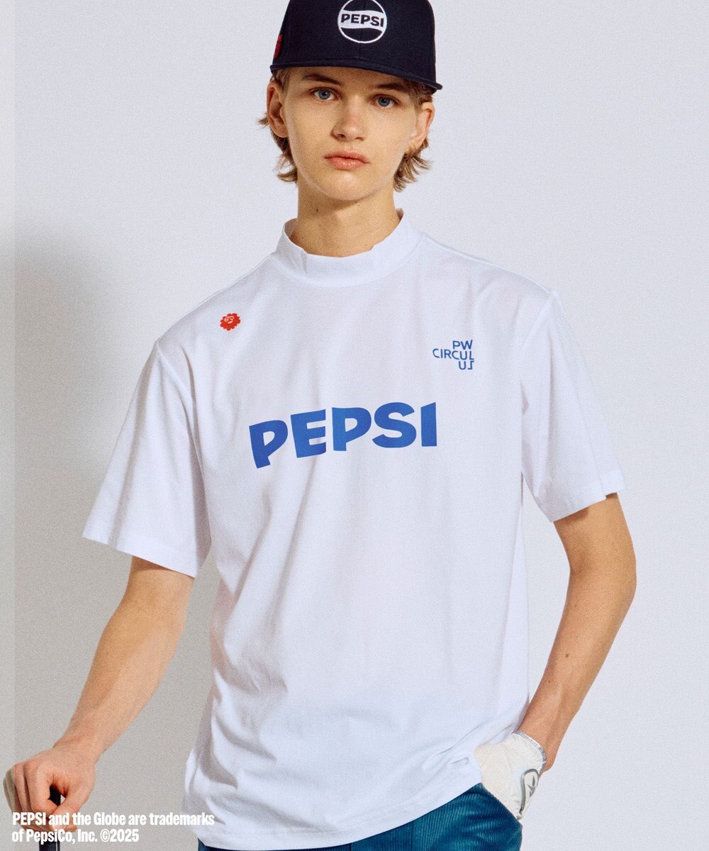 PW CIRCULUS 〈Pepsiコラボ〉【UNISEX】Pepsi 9-LOGO モックネックT 