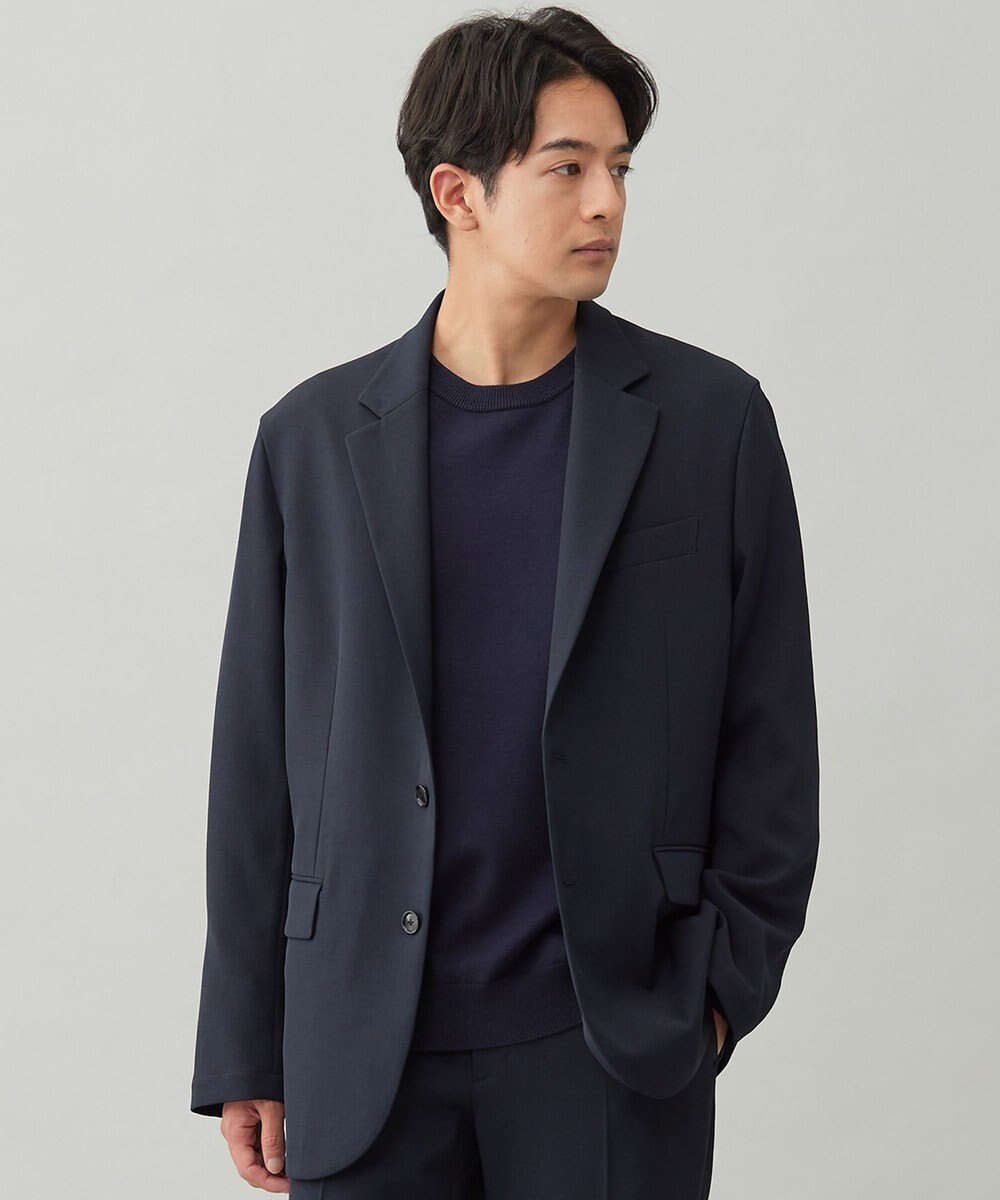 UNFILO MENS 【OCEANS 雑誌・web・YouTube 掲載】WOOL TOUCH 機能美ジャケット【東レ開発のウール見え高機能素材】 