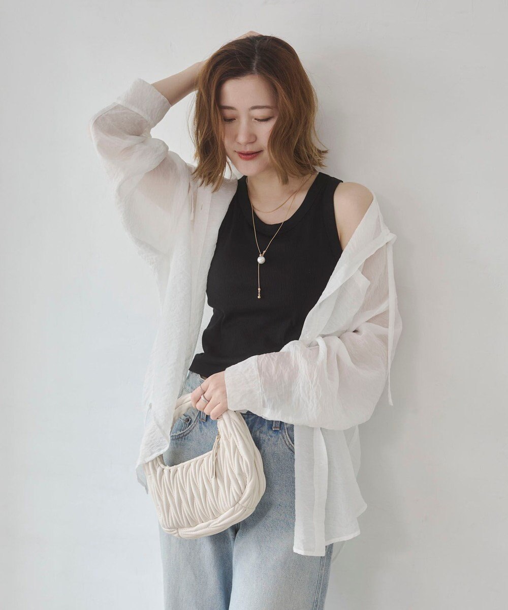 WEGO 【カップ付き】接触冷感なちゅ盛れカップインタンクトップ 