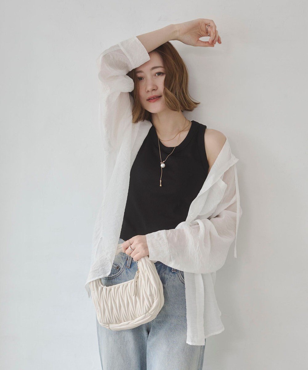 WEGO 【カップ付き】接触冷感なちゅ盛れカップインタンクトップ 