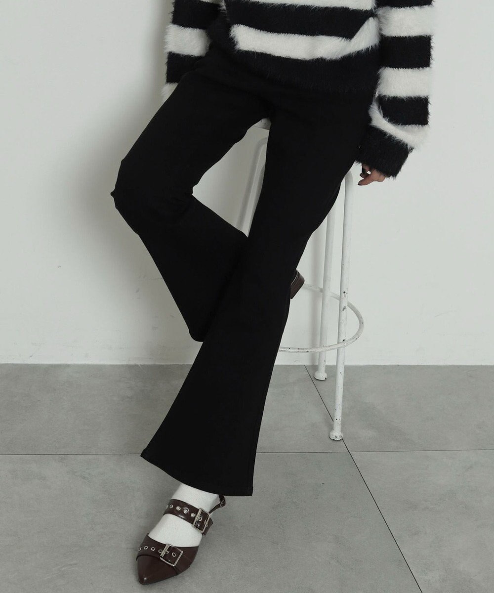 WEGO ストレッチフレアデニムパンツ 