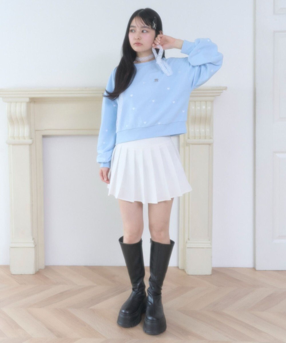 WEGO ハート総柄刺?スウェット 