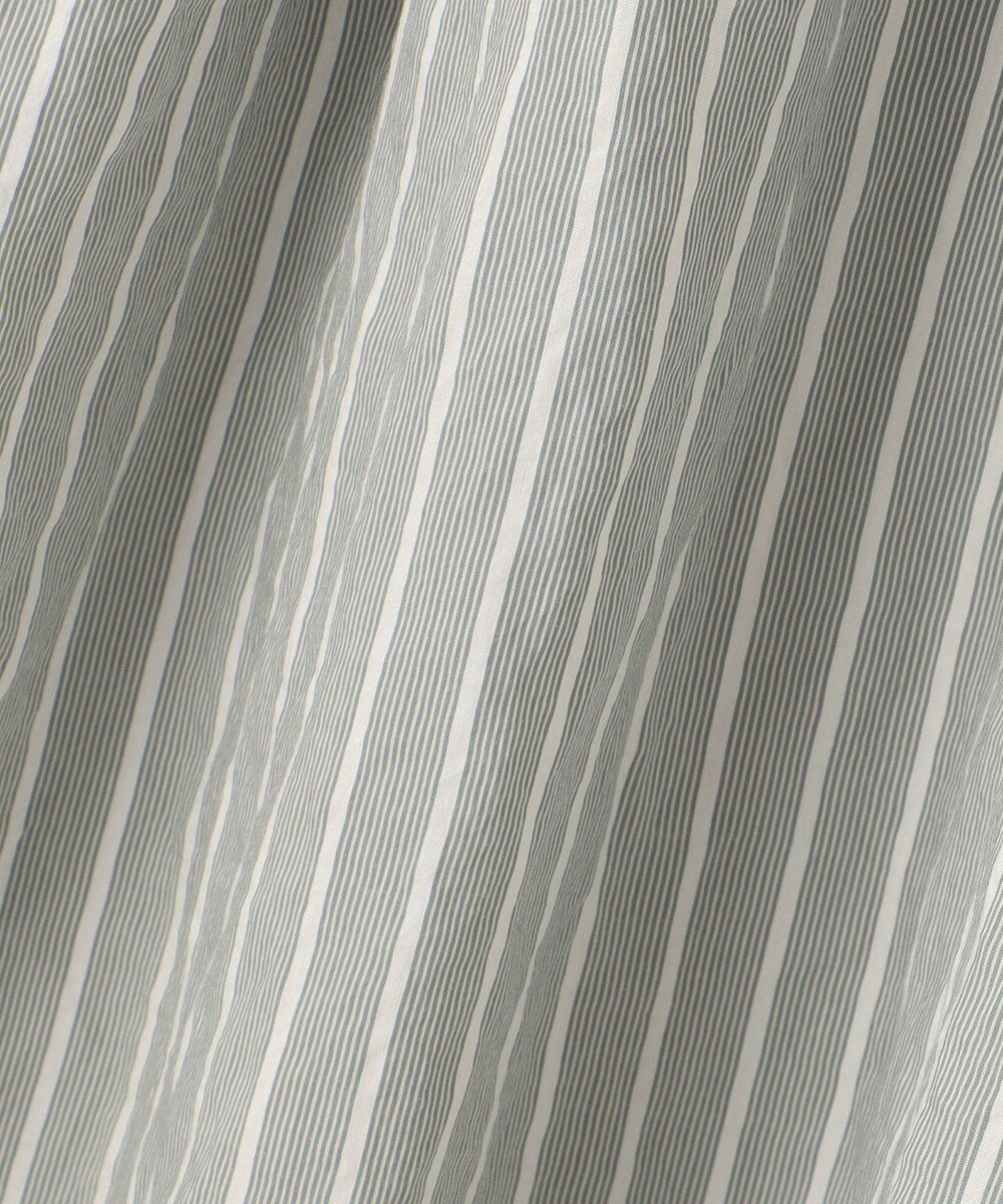 BEIGE， 【洗える】FREESIA / イージーウエストストライプフレアスカート 