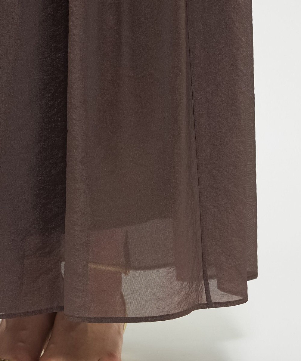 uncrave シアー オーガンジー フレア スカート 