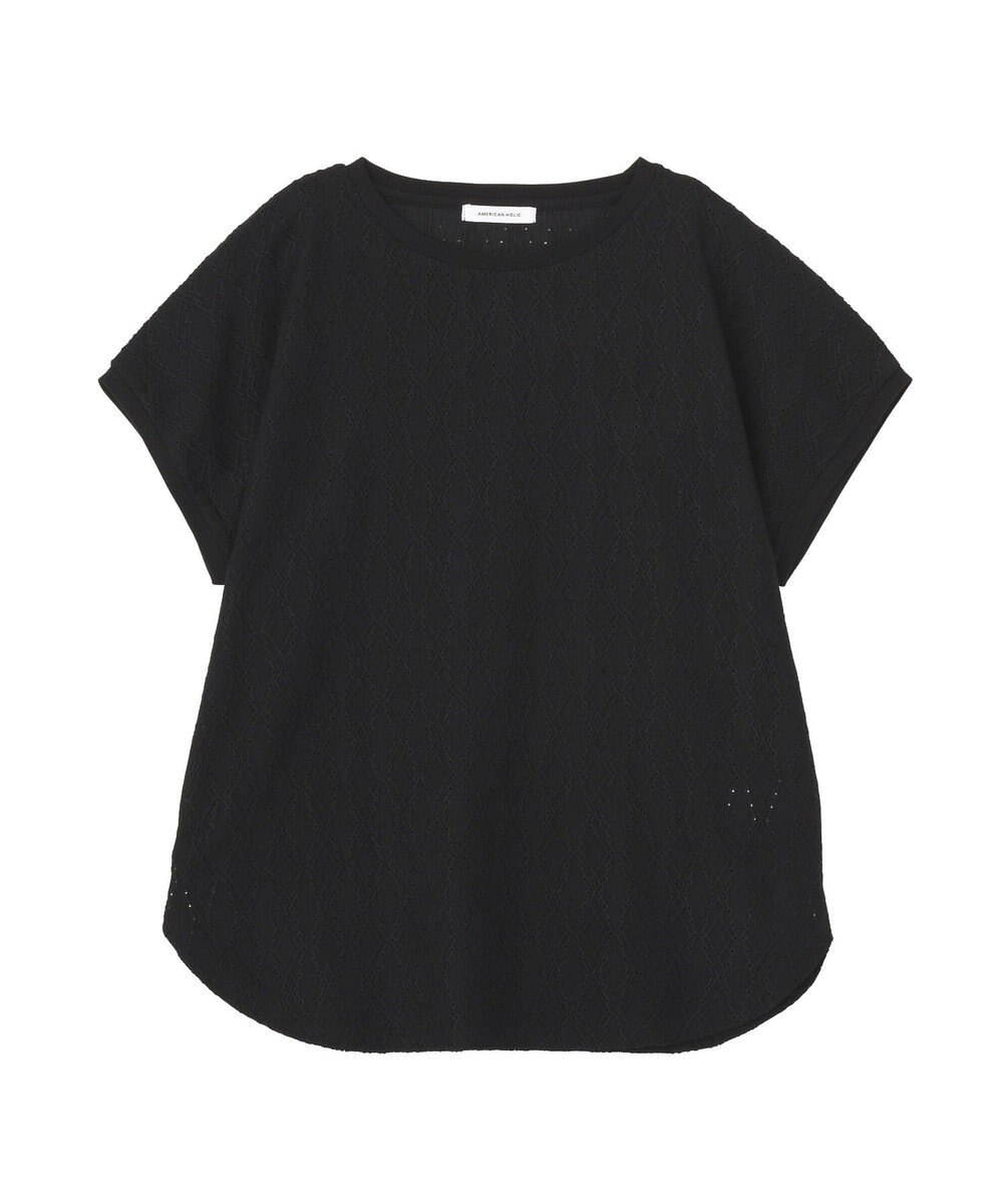 AMERICAN HOLIC フレンチスリーブ総レースプルオーバー 